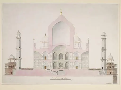 Vertical Section through the Tage, by Unknown