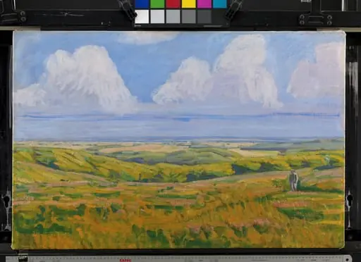 View from Korsdalen. Hammer Hills, by Unknown