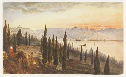 View of Constantinople from the cemetery at Pera, by Unknown
