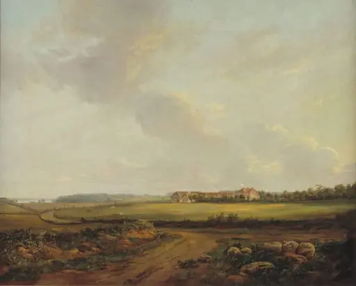 View of Engelholm at Præstø in Zealand, by Unknown