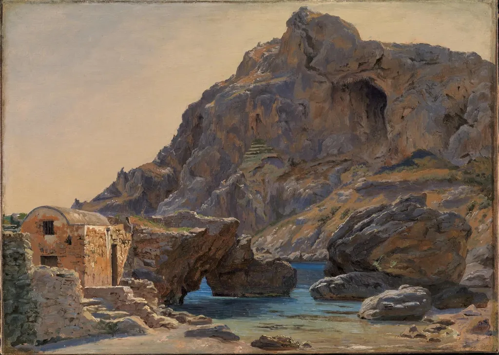 View of Marina Piccola, Capri: Afternoon Light, by Unknown, 1851