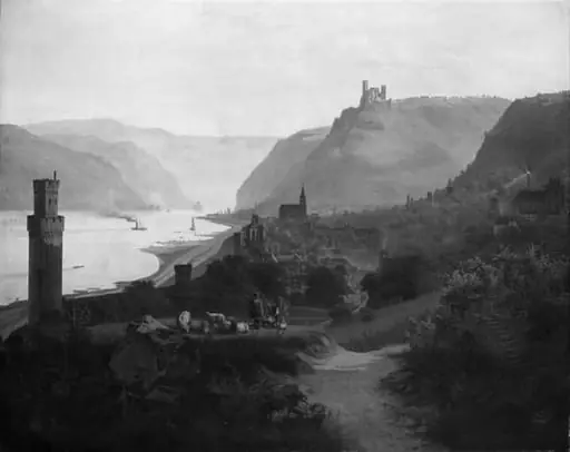 View of Oberwesel and the Rhine. Germany, by Unknown