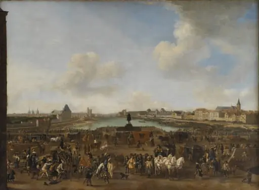 View of Paris seen from the Place Dauphine, by Unknown