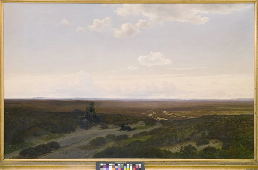 View of Pårup Moors near Silkeborg, Jutland, by Unknown, 1868