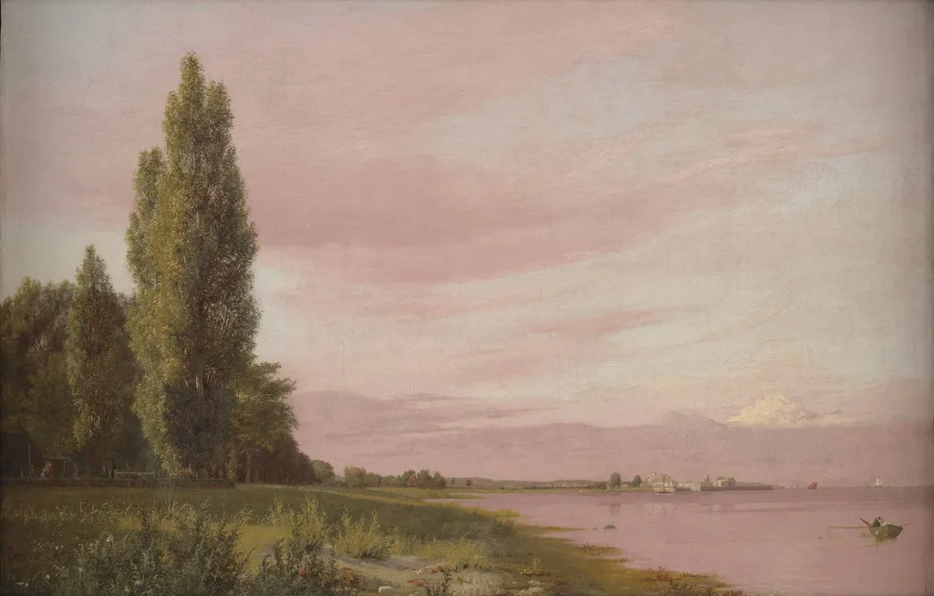 View of the Bay near the Copenhagen Limekiln Looking North. A Quiet Summer Afternoon, by Unknown, 1837