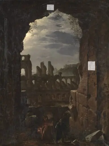 View of the Colosseum in Moonlight, by Unknown