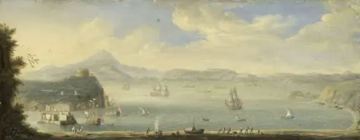 View of the Gulf of Naples, by Unknown