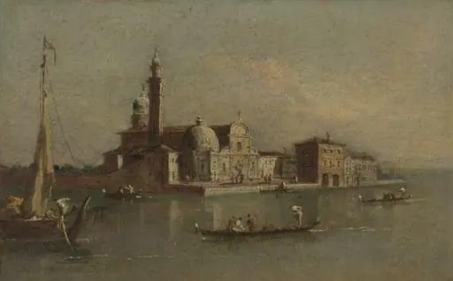 View of the Isola di San Michele in Venice, by Unknown