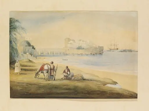 View of the Sea Castle (Sidon), by Unknown