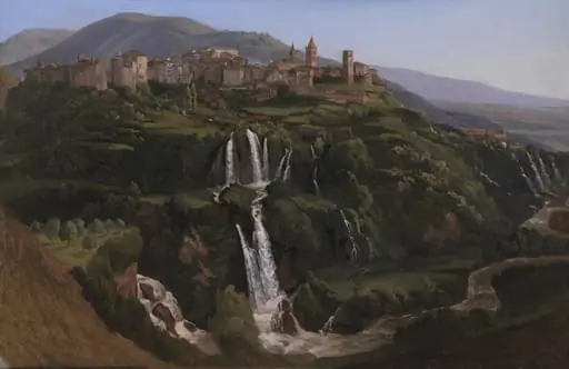 View of Tivoli in Italy, by Unknown