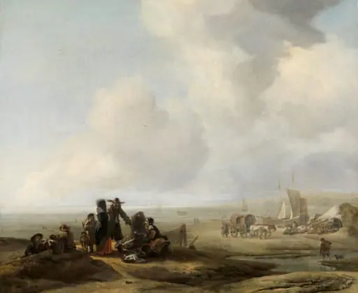 View on the Beach, by Unknown
