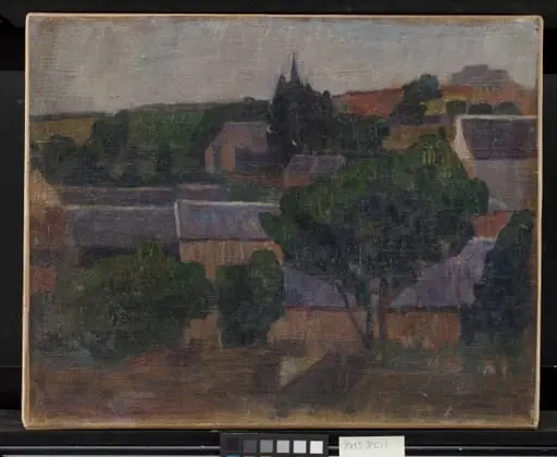 Village in Brittany, by Unknown