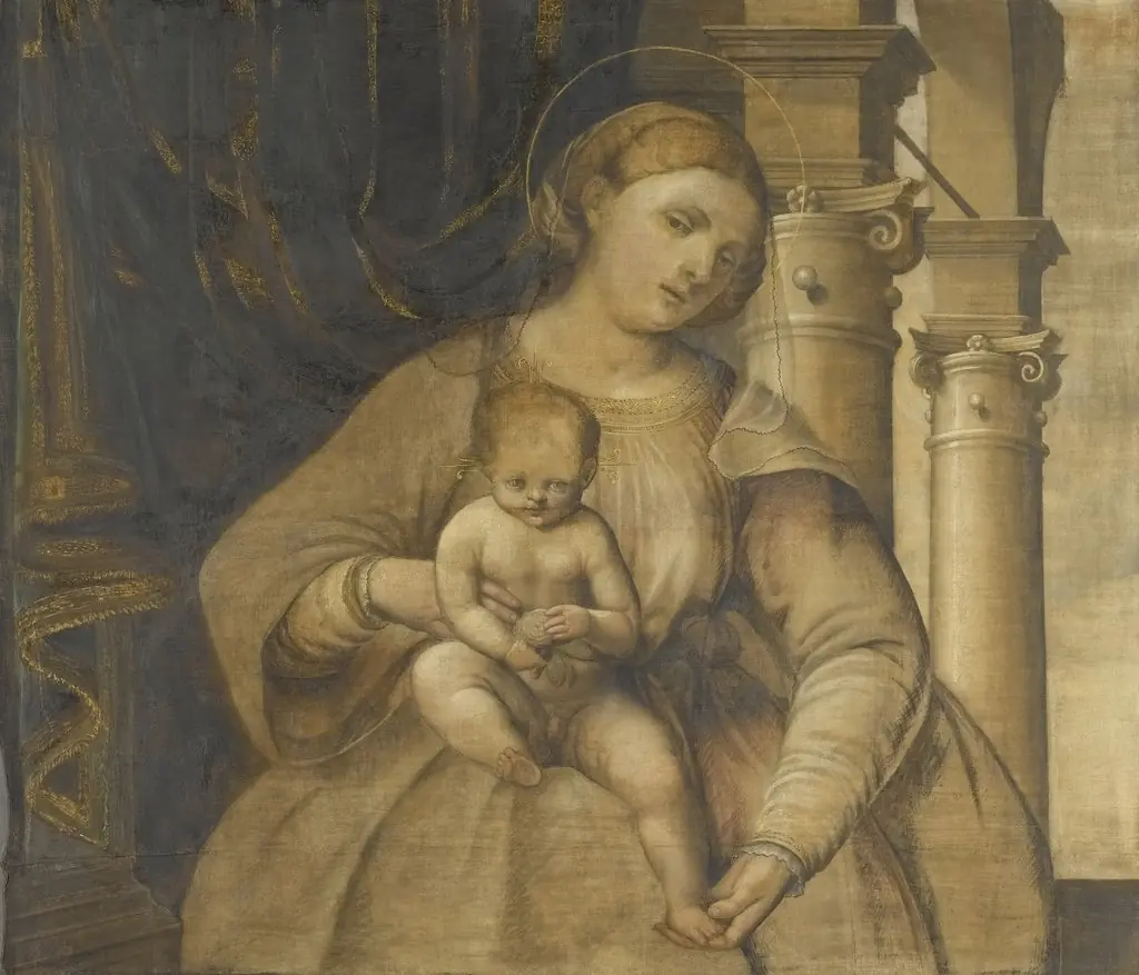 Virgin and Child, by Unknown, 1550