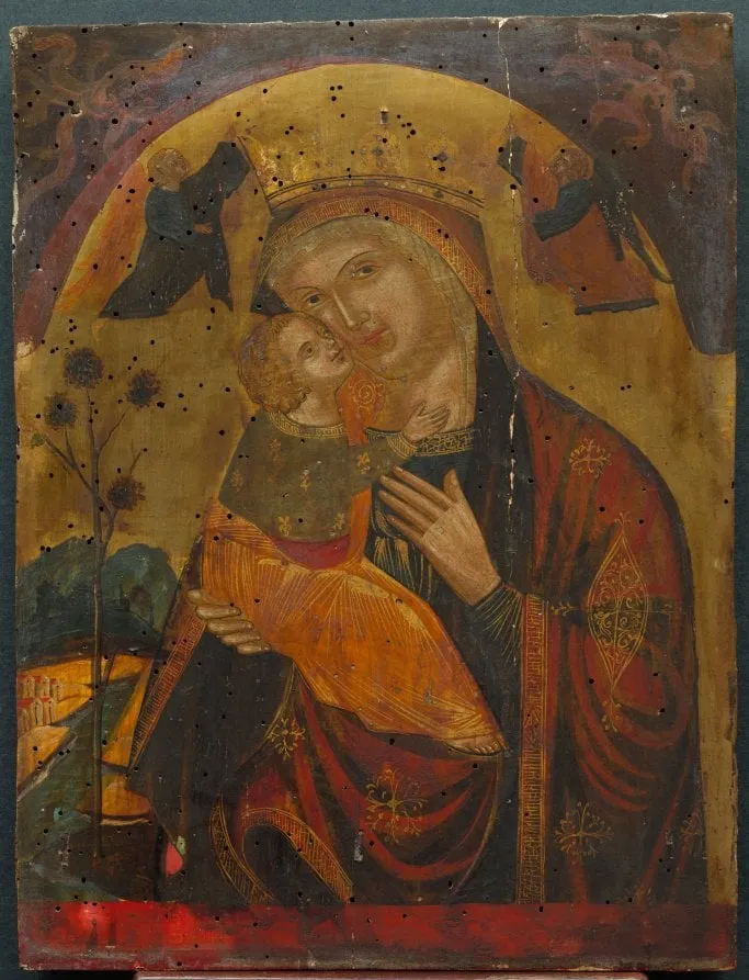 Virgin and Child, by Unknown, unspecified, 1404