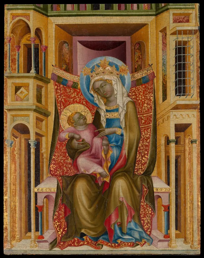 Virgin and Child Enthroned, by Unknown