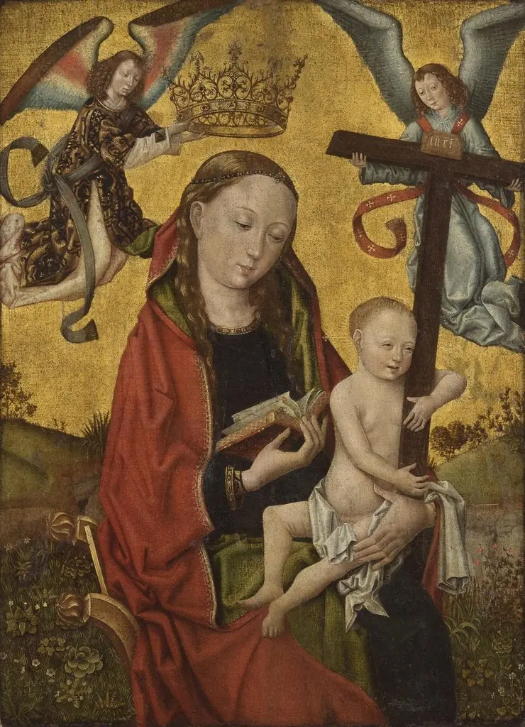 Virgin and Child Holding the Cross, by Unknown