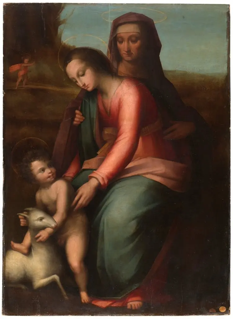 Virgin and Child with Saint Anne, by Unknown, 1501