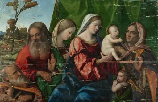 Virgin and Child with Saints, by Unknown