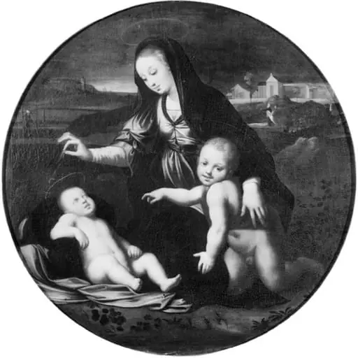 Virgin and Child with the Infant St John, by Unknown