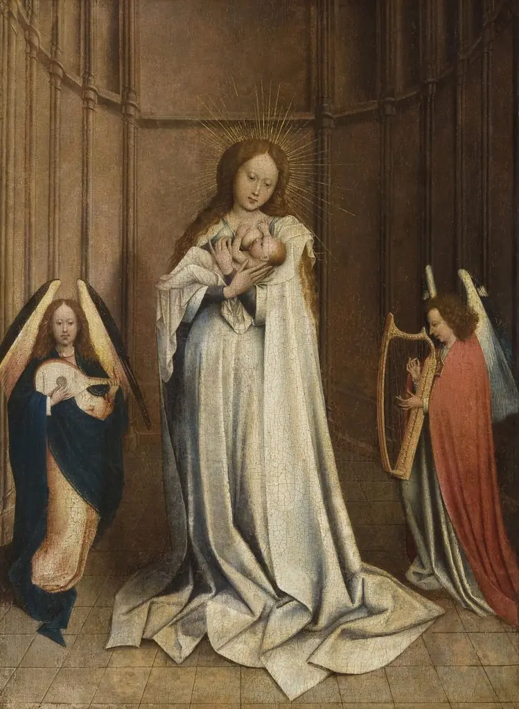 Virgin and Child, with Two Angels in an Apse, by Unknown