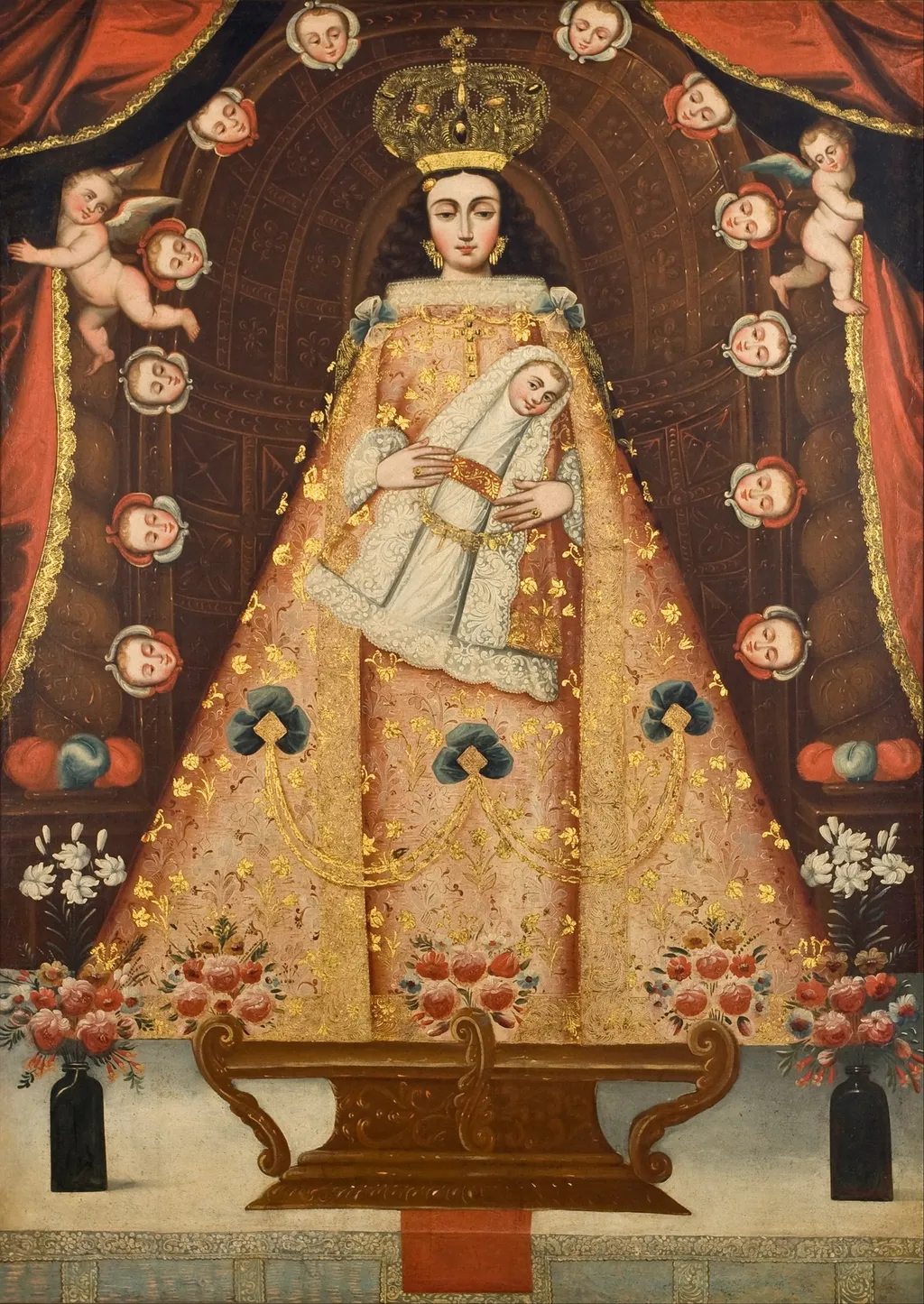 Virgin of Bethlehem, by Unknown, oil, 1740