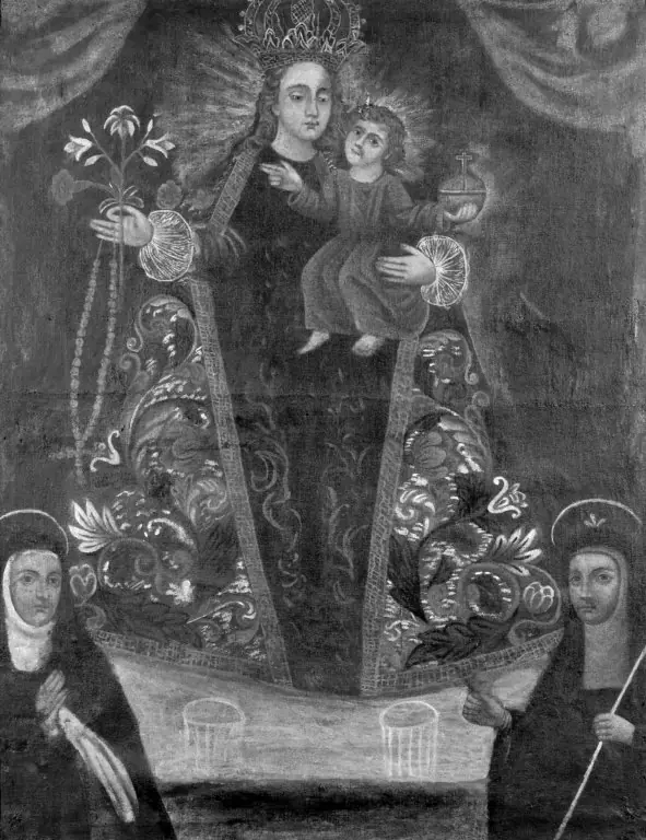 Virgin of the Rosary with Worshipers, by Unknown