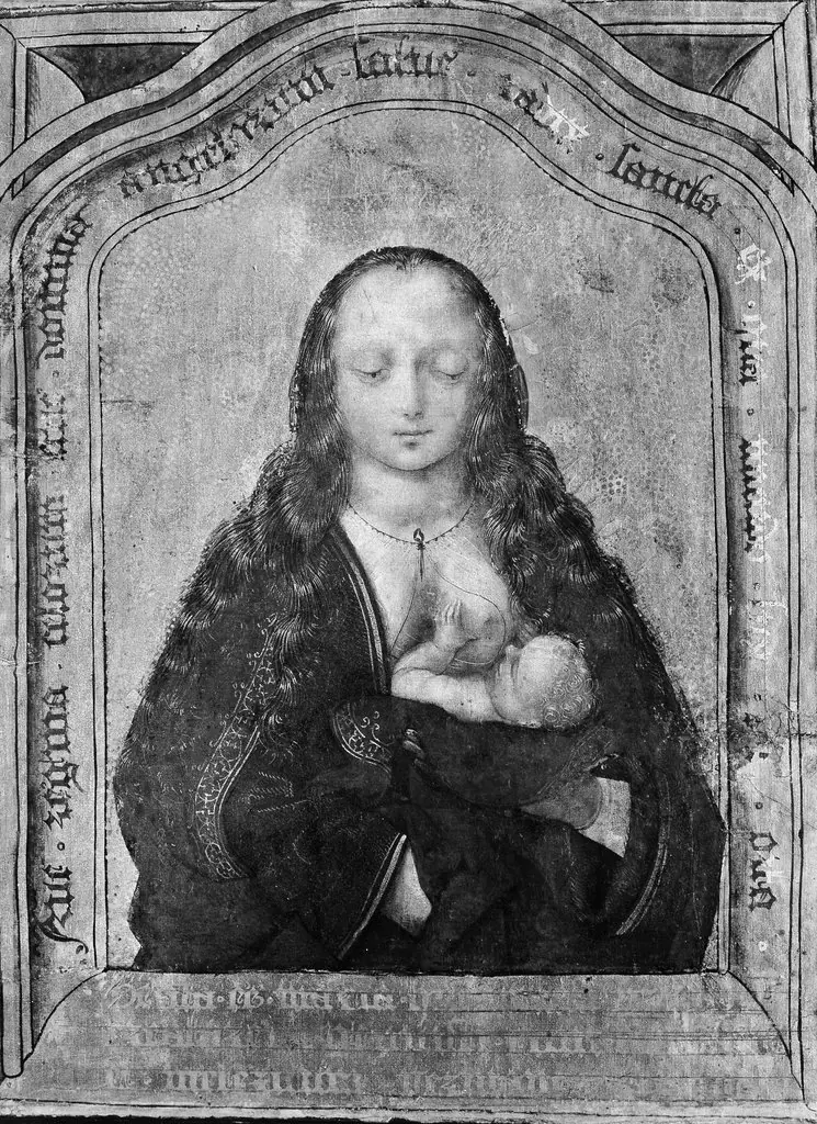 Virgin Suckling the Child, by Unknown
