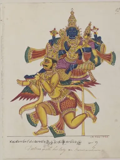 Vishnu and Laksmi, by Unknown