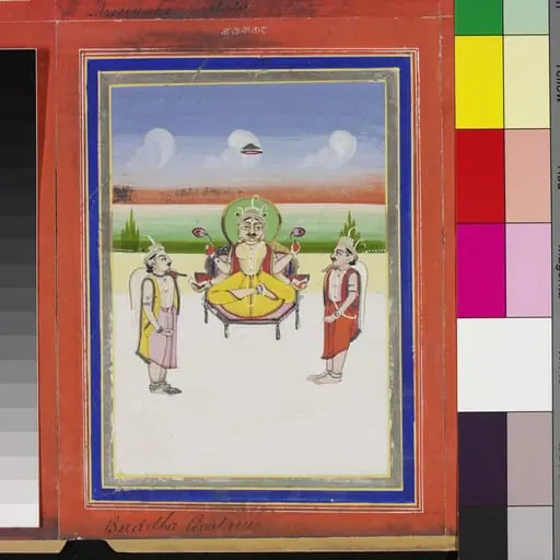 Vishnu as Buddha Avatar, by Unknown