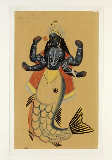Vishnu as Matsya, by Unknown, 1885