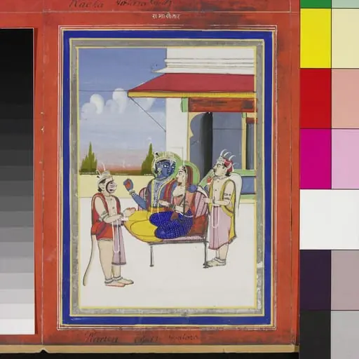 Vishnu as Rama avatar, by Unknown