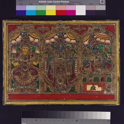 Vishnu, Varahi and Lakshmi, by Unknown