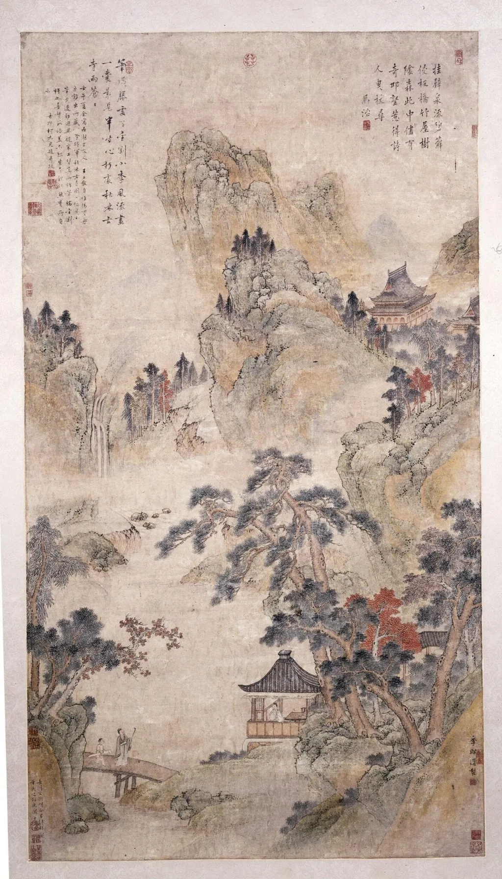 Visiting a friend in the mountains, by Unknown, paint, 1550