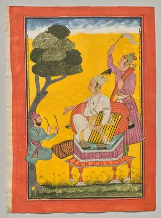 Vivaca Ragaputra, a Leaf from Ragamala Series, by Unknown, 1724