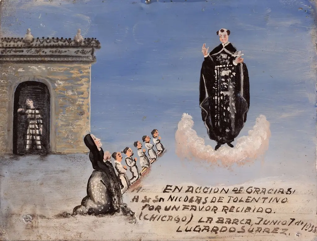 Votive offering dedicated to San Nicolás de Tolentino, by Unknown