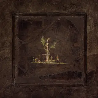 Wall painting on black ground: landscape, from the imperial villa at Boscotrecase, by Unknown, -2