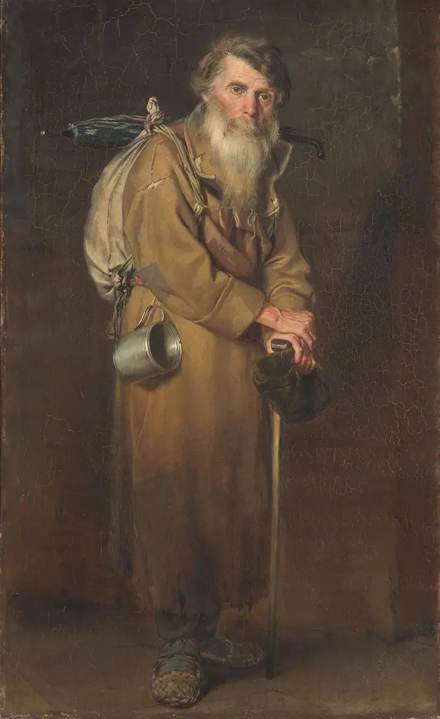 Wanderer by Vasily Perov, by Unknown