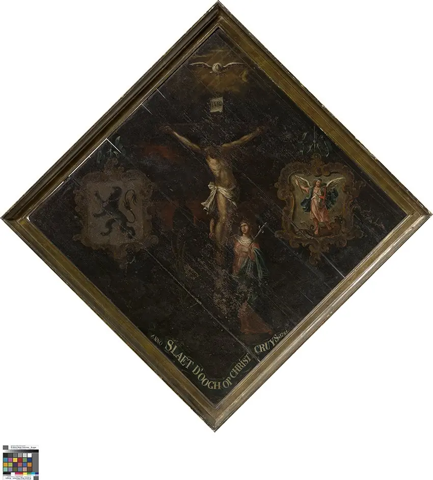 Wapenbord van de rederijkerskamer Kunst en Eendracht, by Unknown