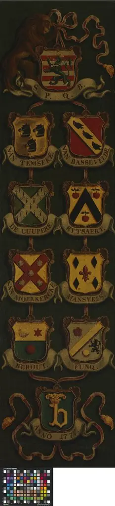 Wapenbord van het Brugse vleeshouwersambacht, by Unknown