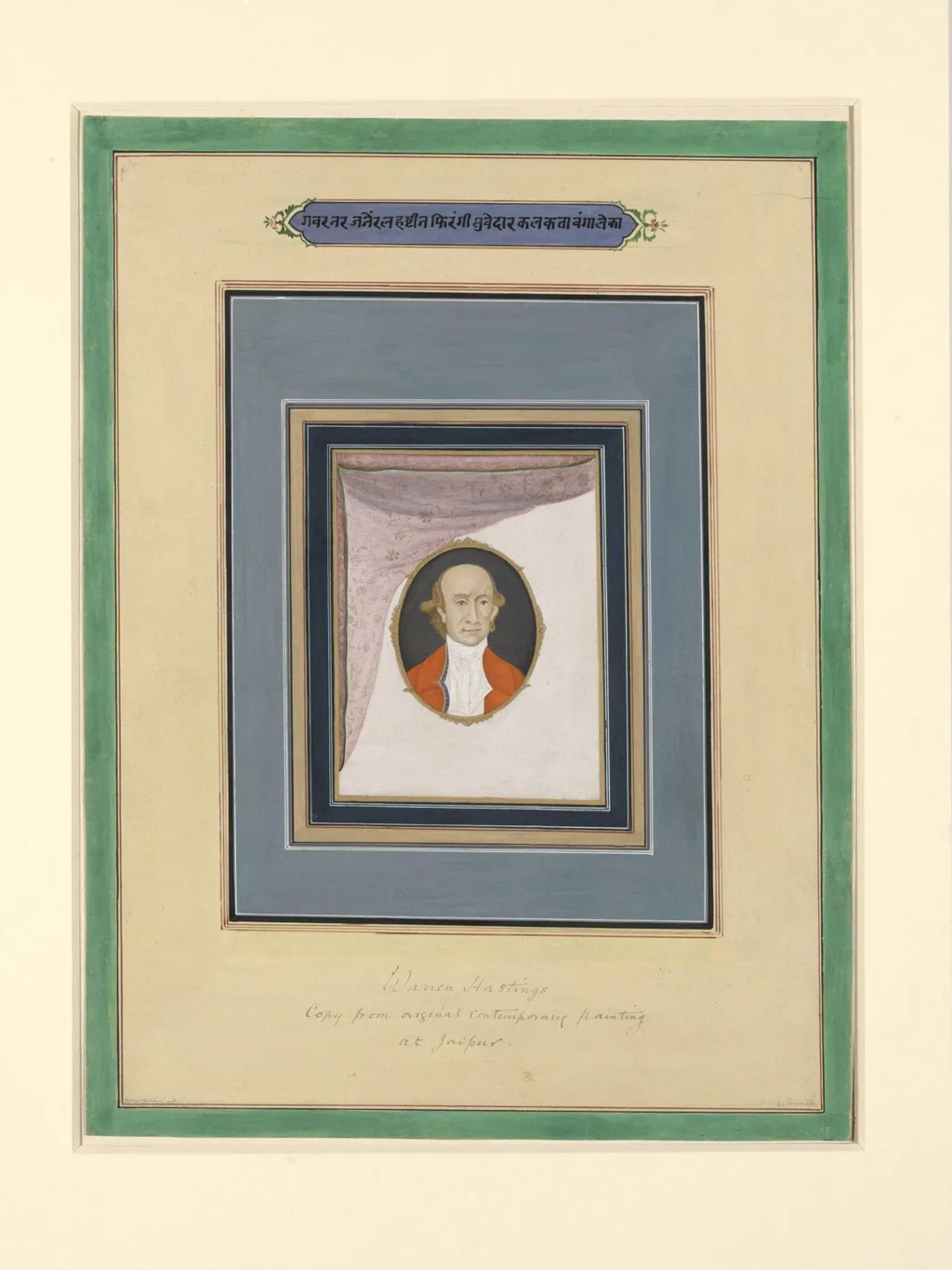 Warren Hastings, by Unknown, paint, 1800