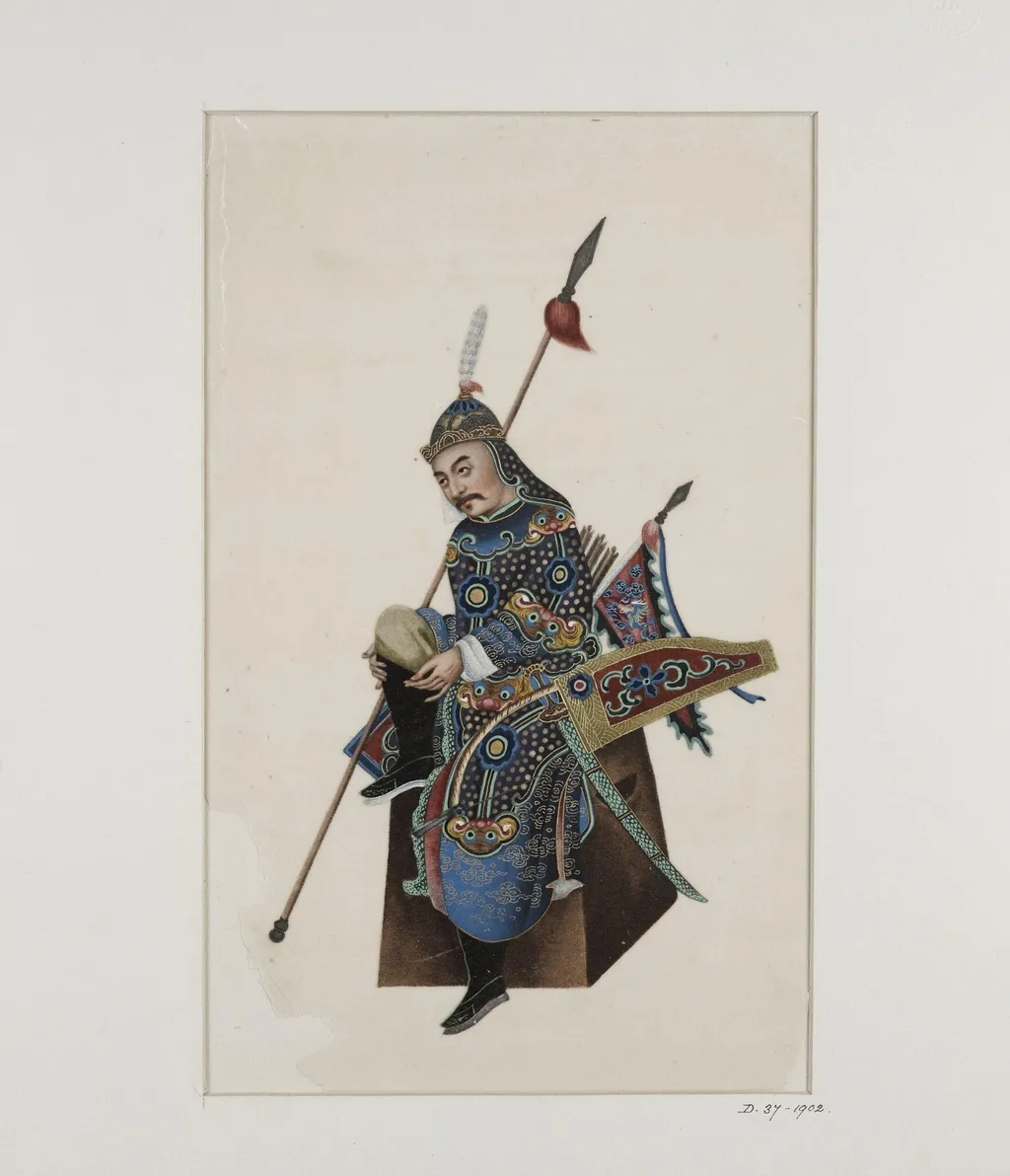 Warrior, by Unknown, paint, 1870