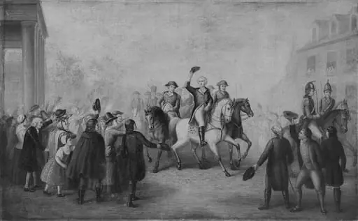 Washington's Triumphal Entry into New York, by Unknown, 1850