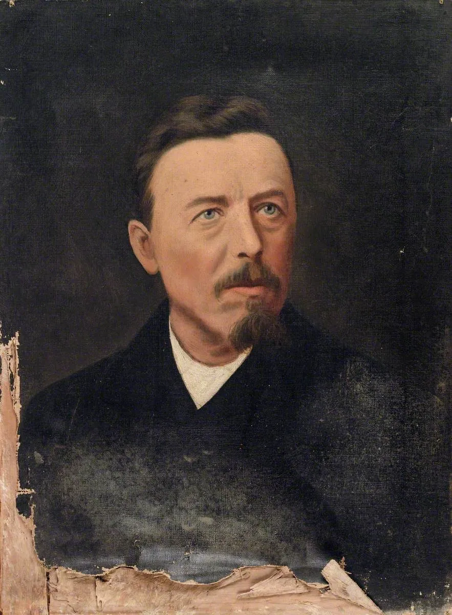 Watcyn Wyn (1844–1905), by Unknown, oil, 1900