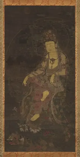 수월관음도 고려|水月觀音圖 高麗|Water-moon Avalokiteshvara, by Unknown, 1324