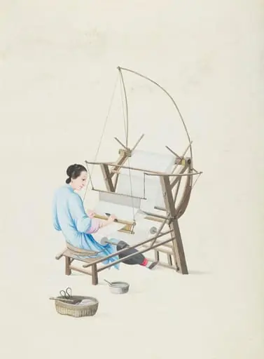 Weaving Cotton, by Unknown