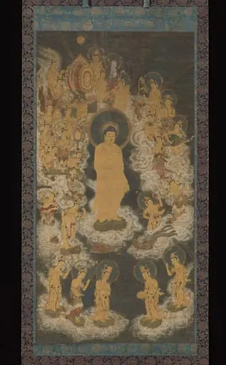 阿弥陀聖衆来迎図 |Welcoming Descent of Amida and Bodhisattvas, by Unknown