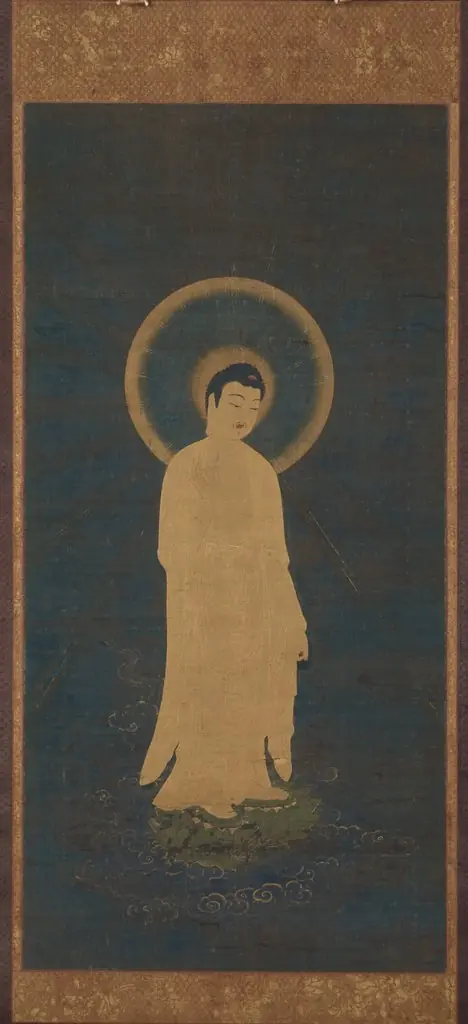 Welcoming Descent of Amida Buddha (Raigō), by Unknown