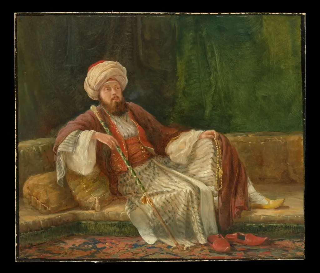 Western Gentleman in Oriental Costume, by Unknown