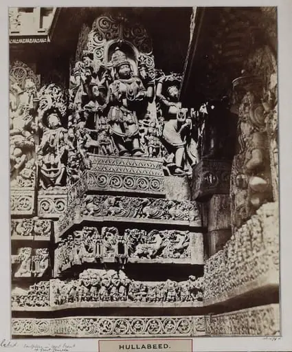 Western terraced front of the great temple at Halebid, by Unknown