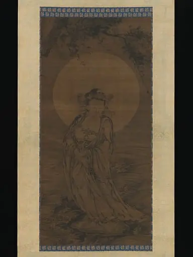 白衣観音図|White-Robed Kannon, by Unknown, 1415